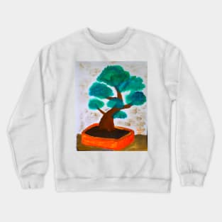 Bonsai Tree Painting Crewneck Sweatshirt